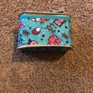 Conair Owl cosmetic travel case NWT